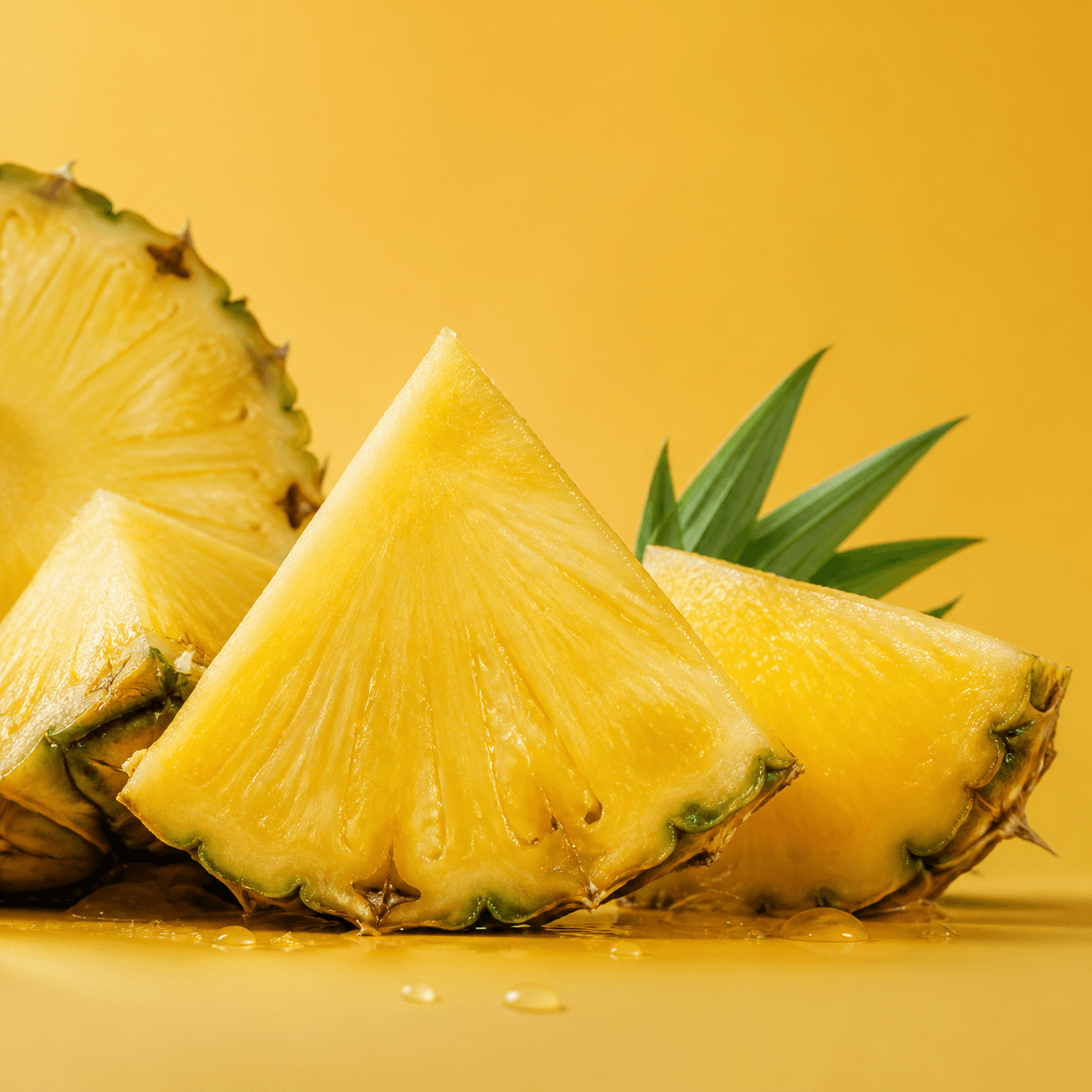 Pineapple flavor atmosphere with fresh ingredients