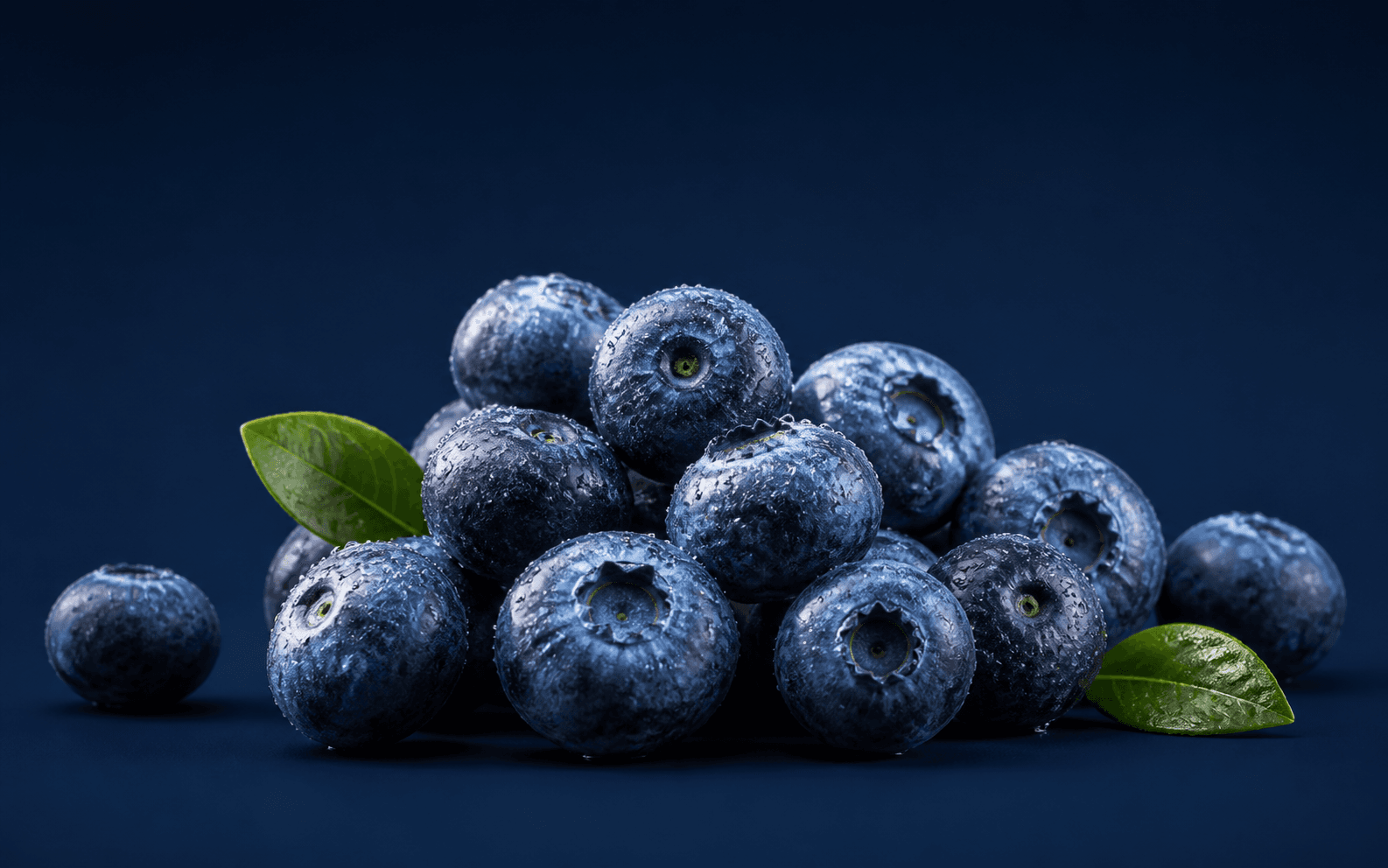 Blueberry flavor atmosphere with fresh ingredients