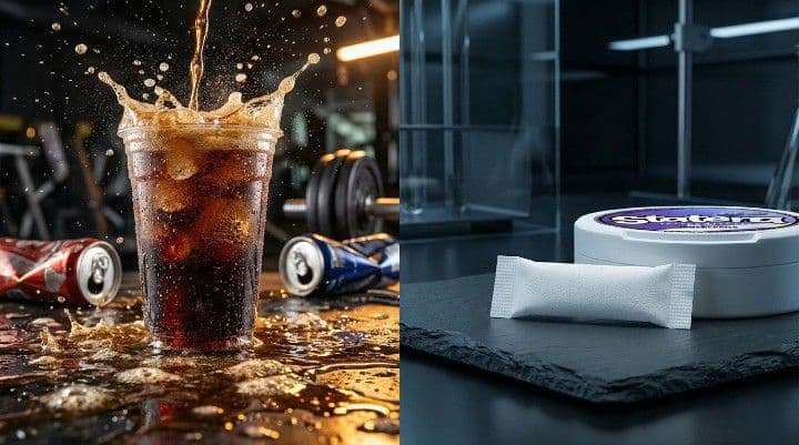 Caffeine pouches vs Energy drinks comparison